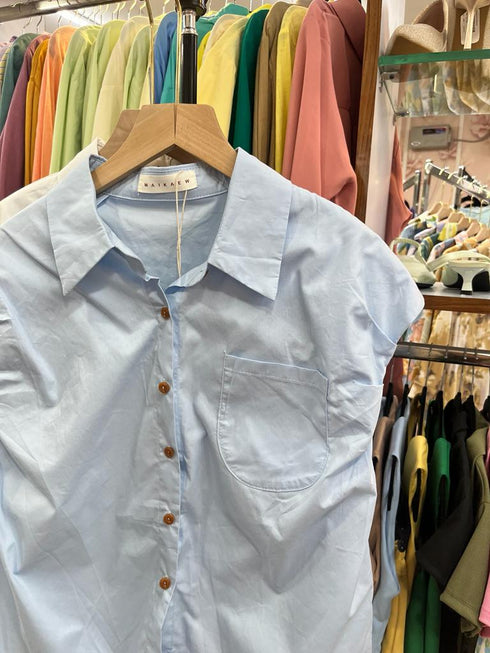 MAIKAEW Collar Botton Down Half Sleeves Tops